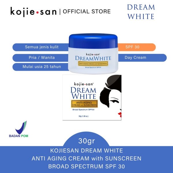 kojie.san Dreamwhite Face Cream with SPF30 30g