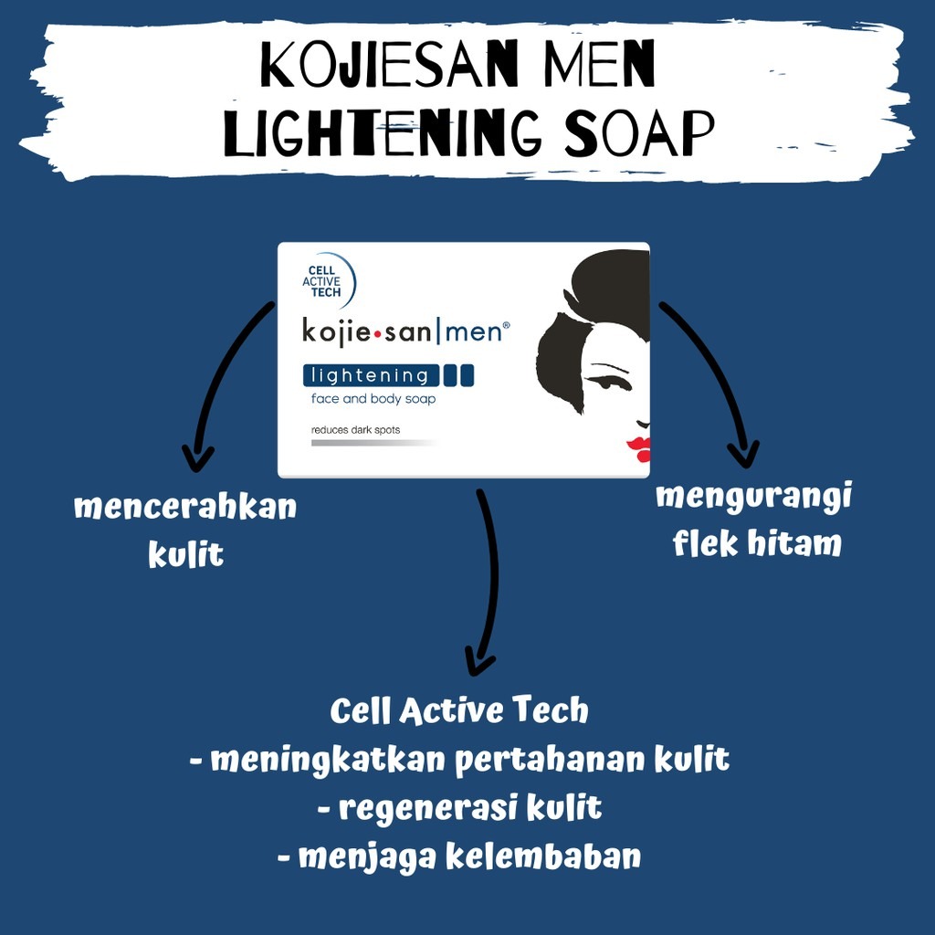 kojie.san MEN Lightening Soap 135g - Gambar 3